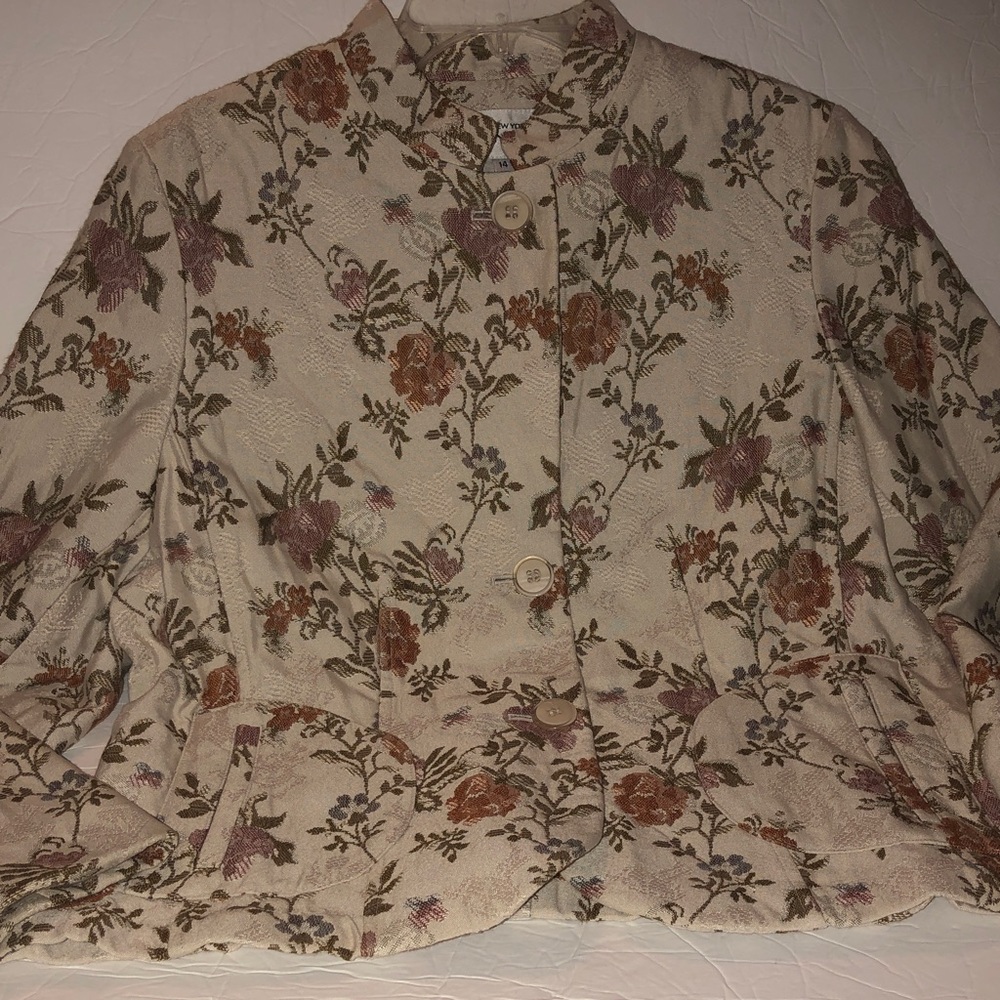Vintage Jones New York Country Brocade/Tapestry Blazer